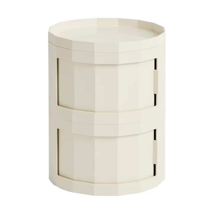 Facet Cabinet 20 sidobord - Eggshell - HAY