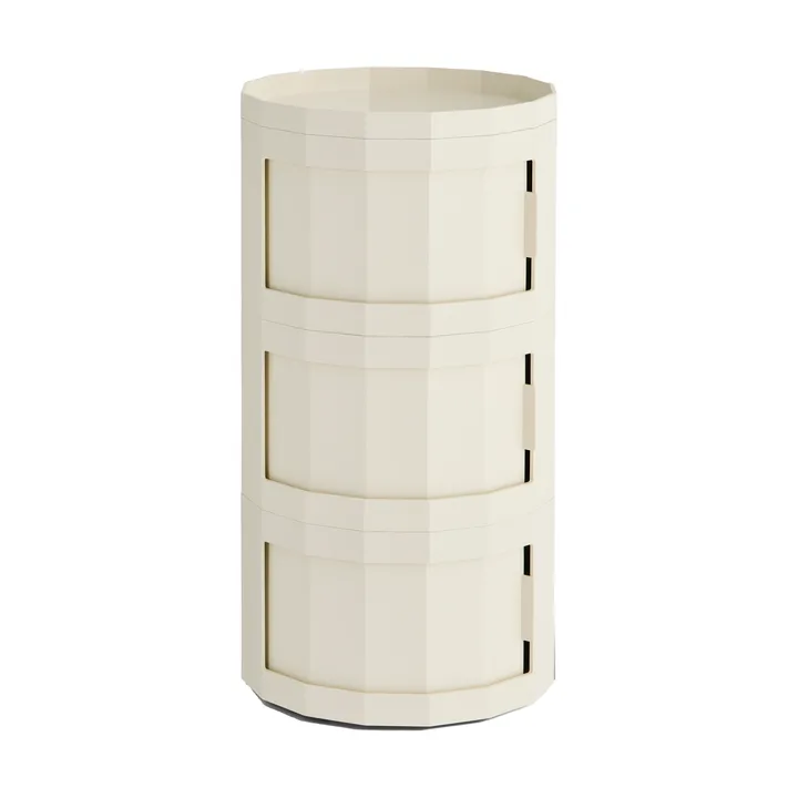 Facet Cabinet 30 sidobord - Eggshell - HAY