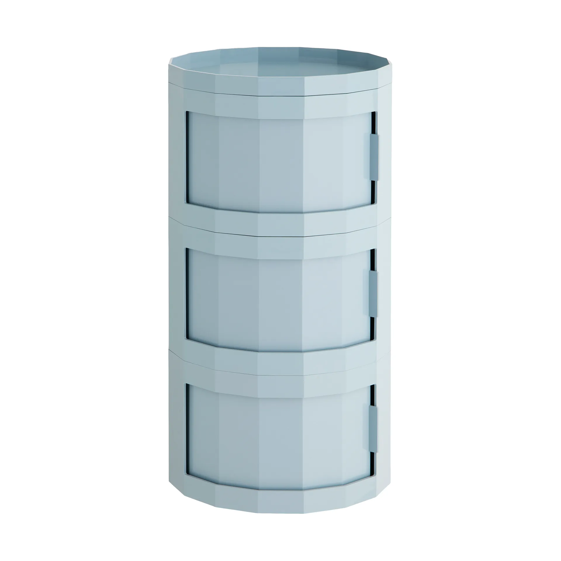 Facet Cabinet 30 sidobord, Misty blue HAY