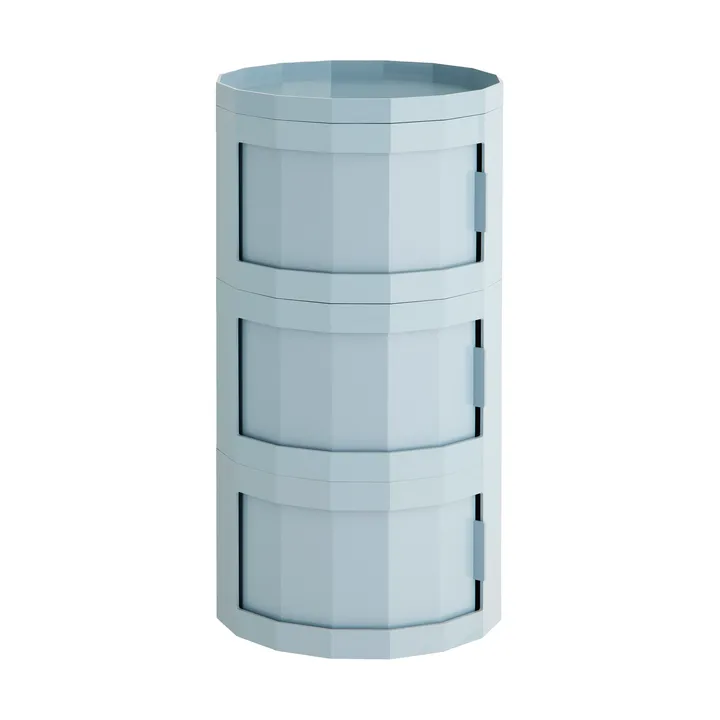 Facet Cabinet 30 sidobord - Misty blue - HAY