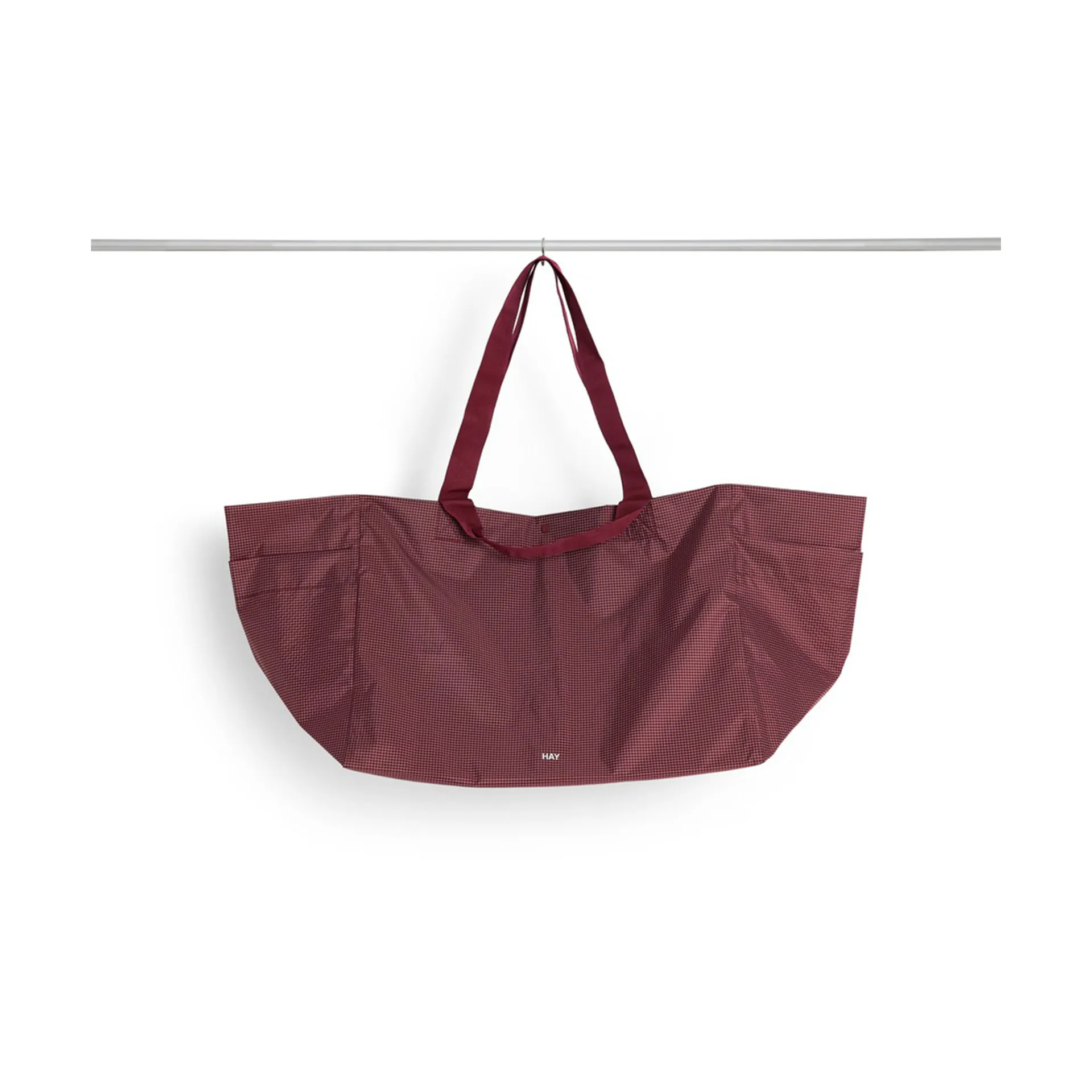 Grid Weekend Bag väska, Burgundy, large HAY