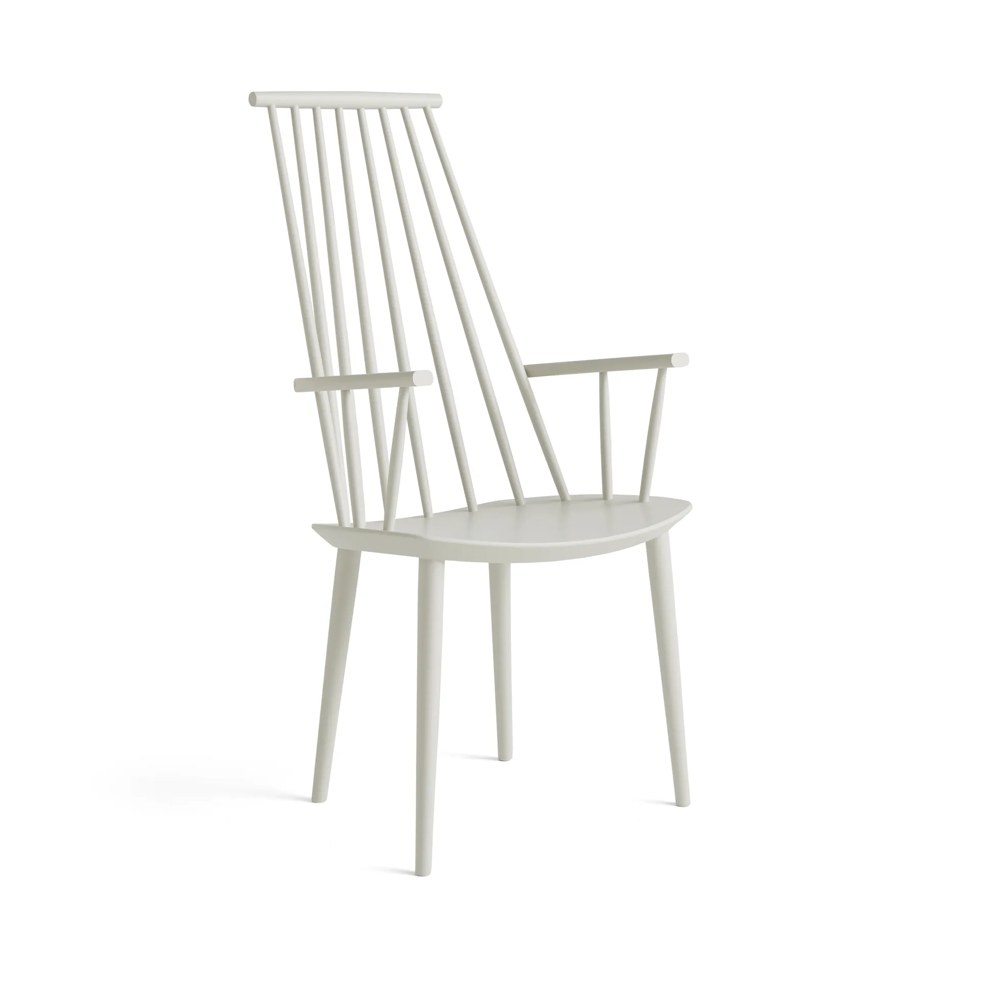 J110 karmstol, Warm grey lackerad bok HAY