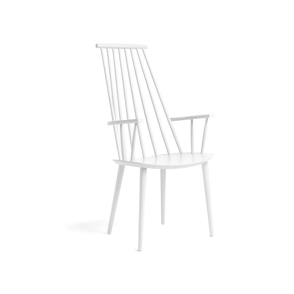 J110 karmstol, White lacquered beech HAY