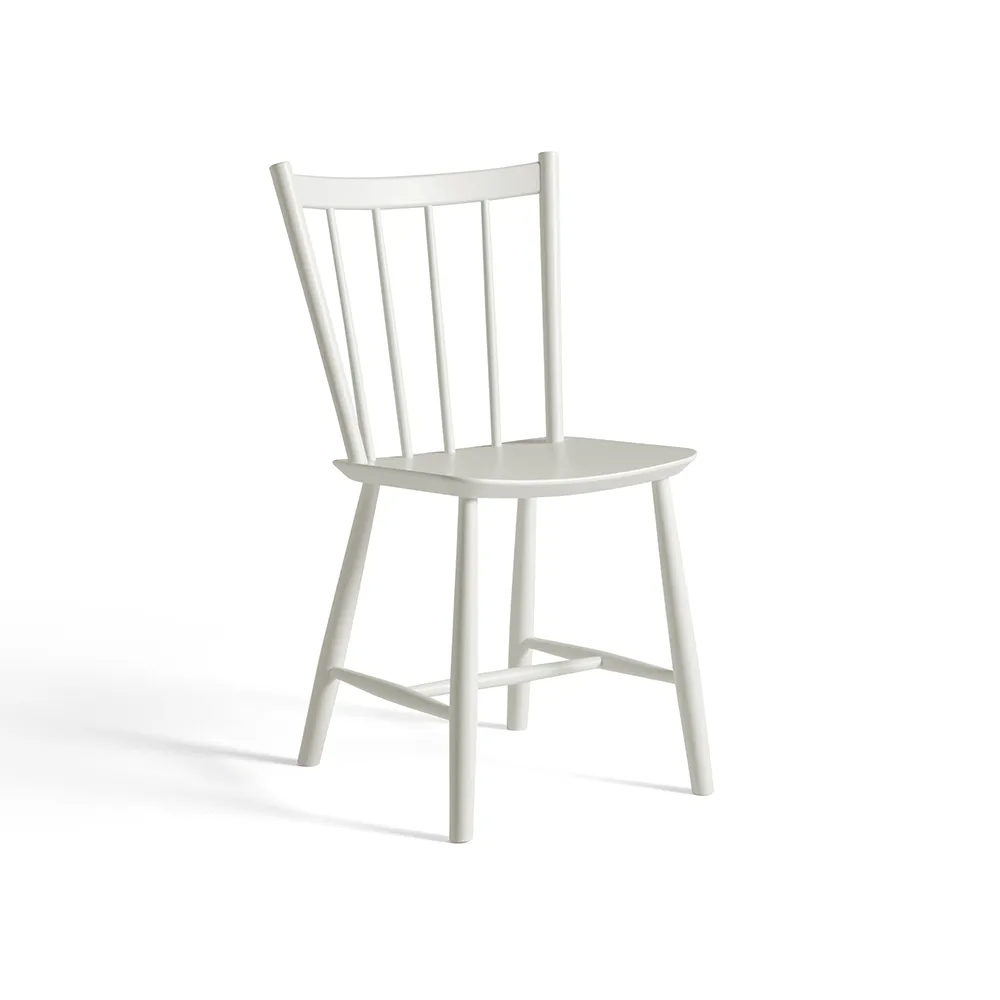 J41 stol, White lacquered beech HAY