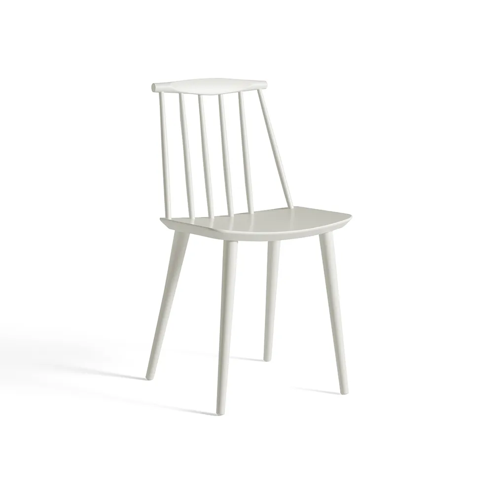 J77 stol, White lacquered beech HAY