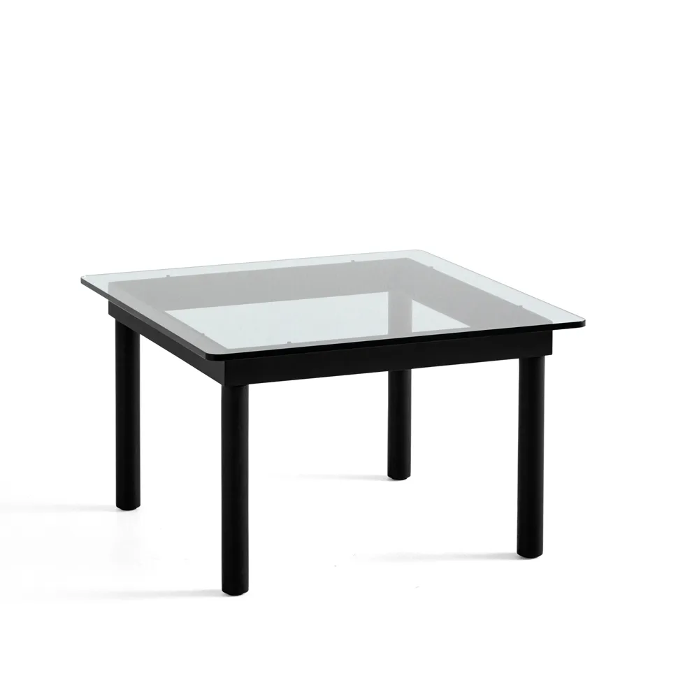 Kofi soffbord, Black oak-clear glass, 60 cm HAY