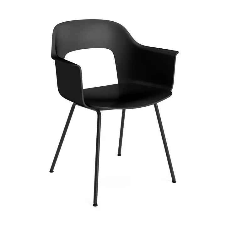 Layout Armchair 211 karmstol - Black-svartlackerad stål - HAY