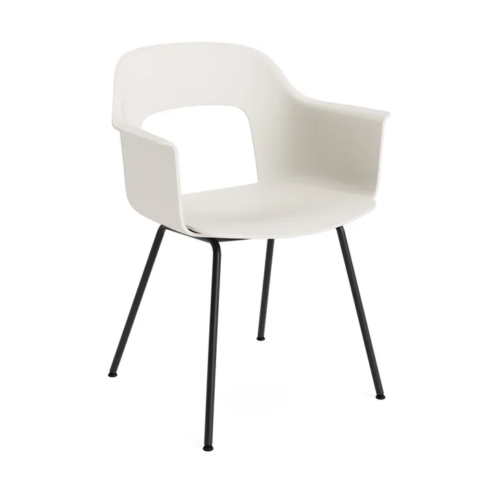 Layout Armchair 211 karmstol - Cream white-svartlackerad stål - HAY