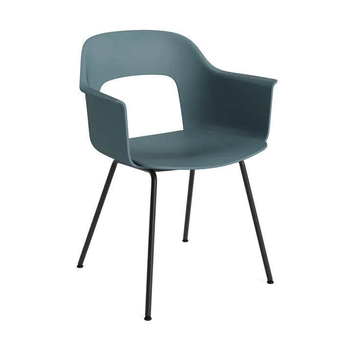 Layout Armchair 211 karmstol - Ocean-svartlackerad stål - HAY