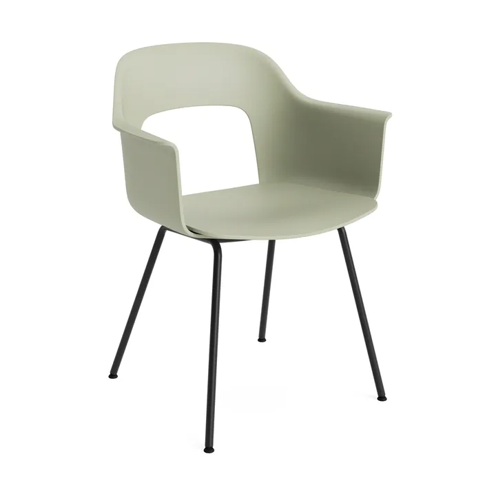 Layout Armchair 211 karmstol - Pastel green-svartlackerad stål - HAY