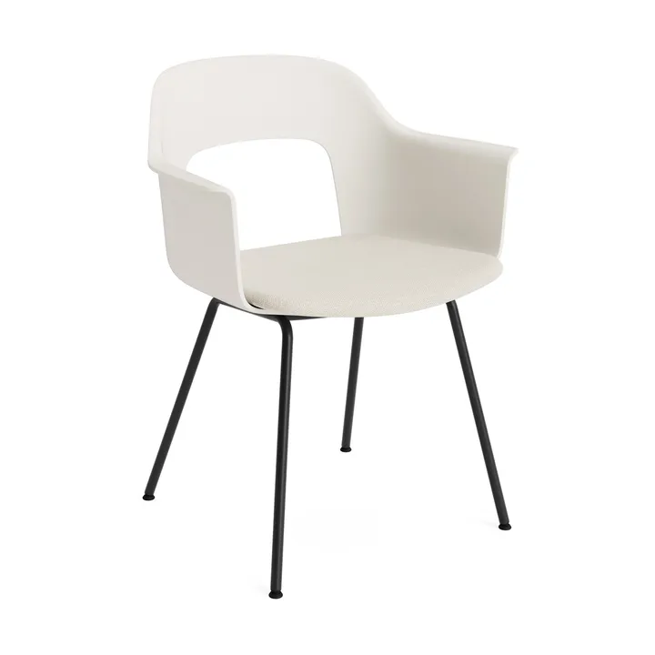 Layout Armchair 213 karmstol - Mode 011-cream white-svartlackerad stål - HAY