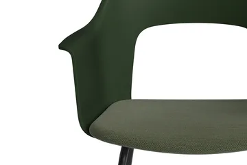 Layout Armchair 213 karmstol - Mode 072-bottle green-svartlackerad stål - HAY