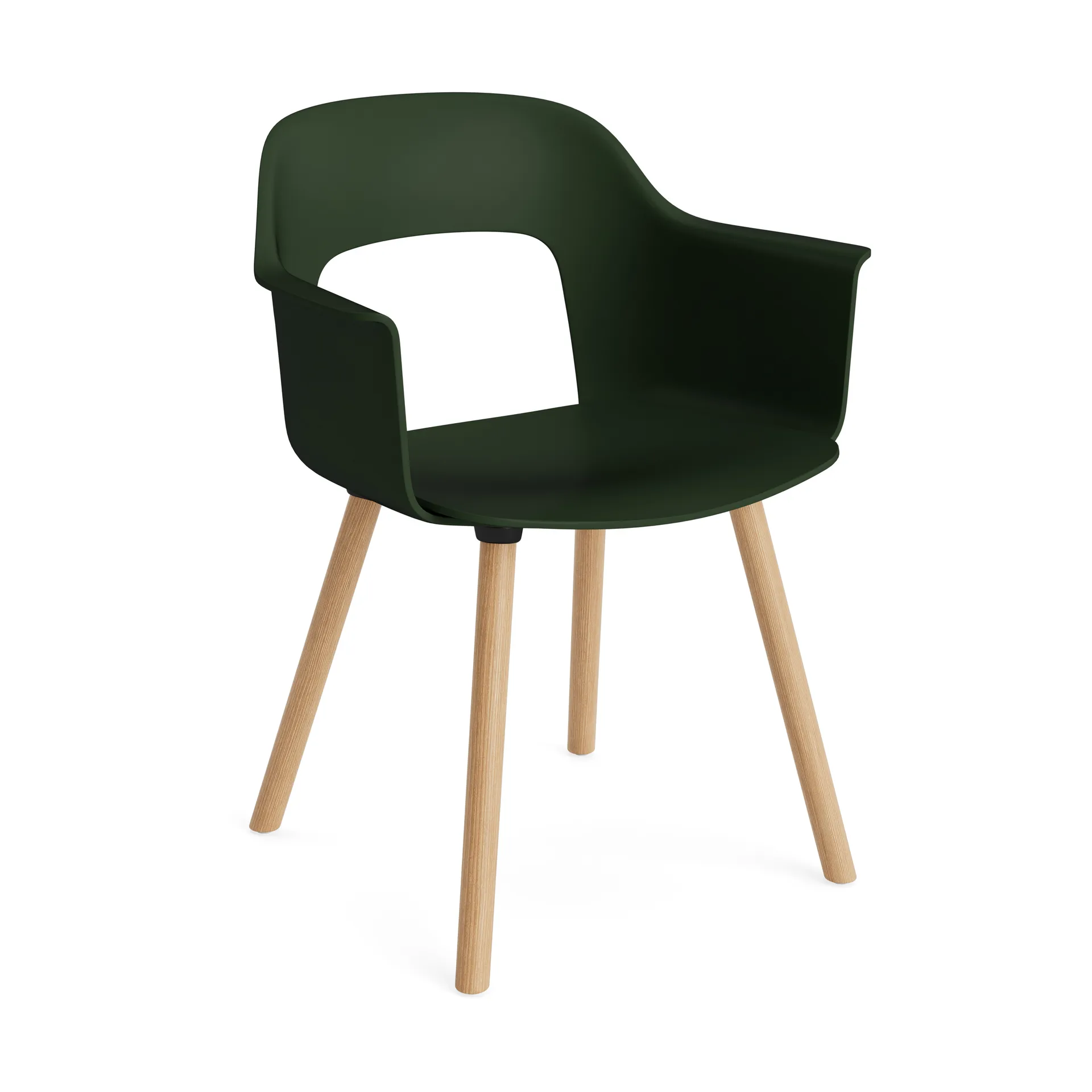 Layout Armchair 221 karmstol, Bottle green-lackerad ek HAY
