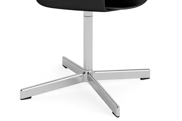 Layout Armchair 231 kontorsstol - Black-polerad aluminium 4 star swivel base - HAY