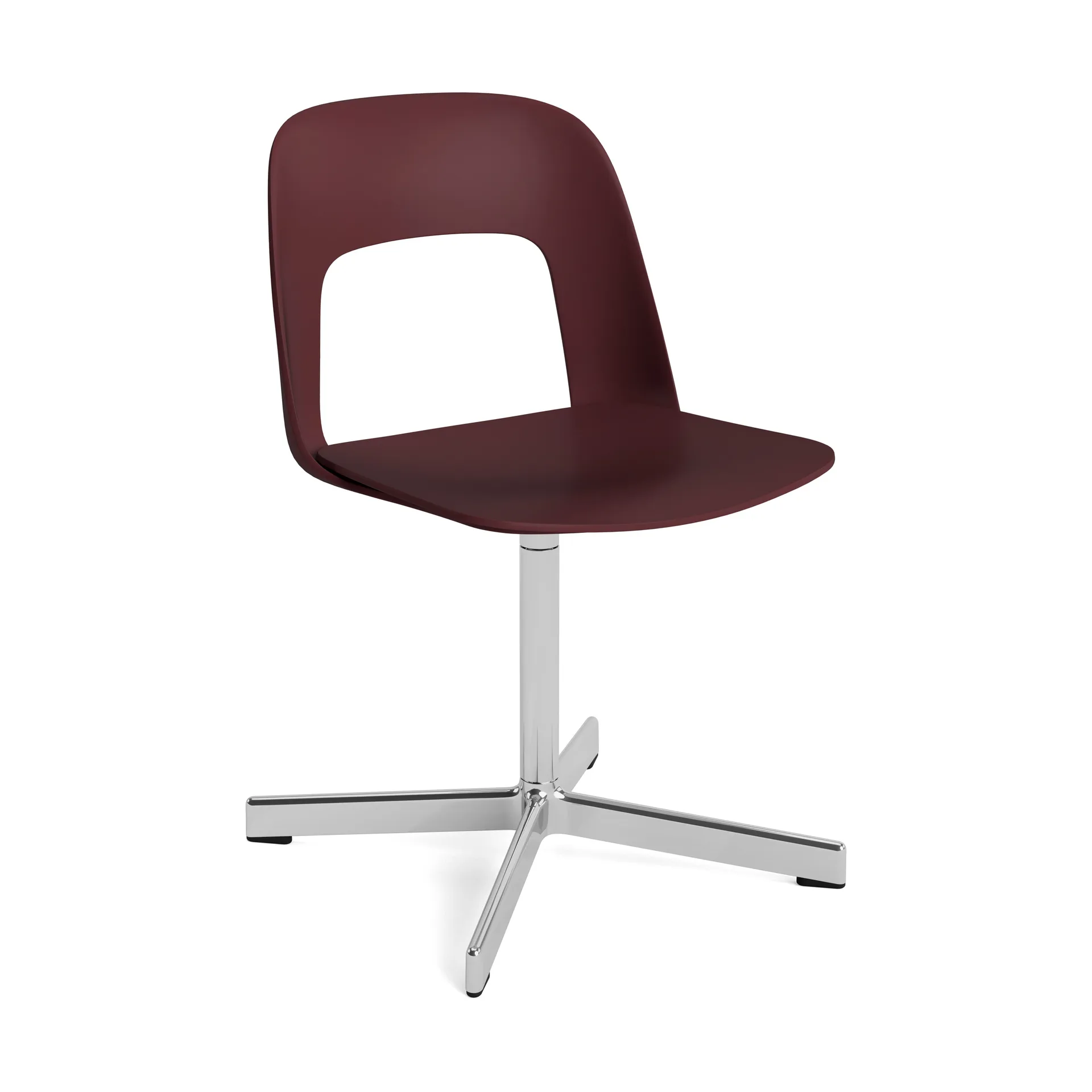 Layout Chair 131 stol, Bordeaux-polerad aluminium HAY