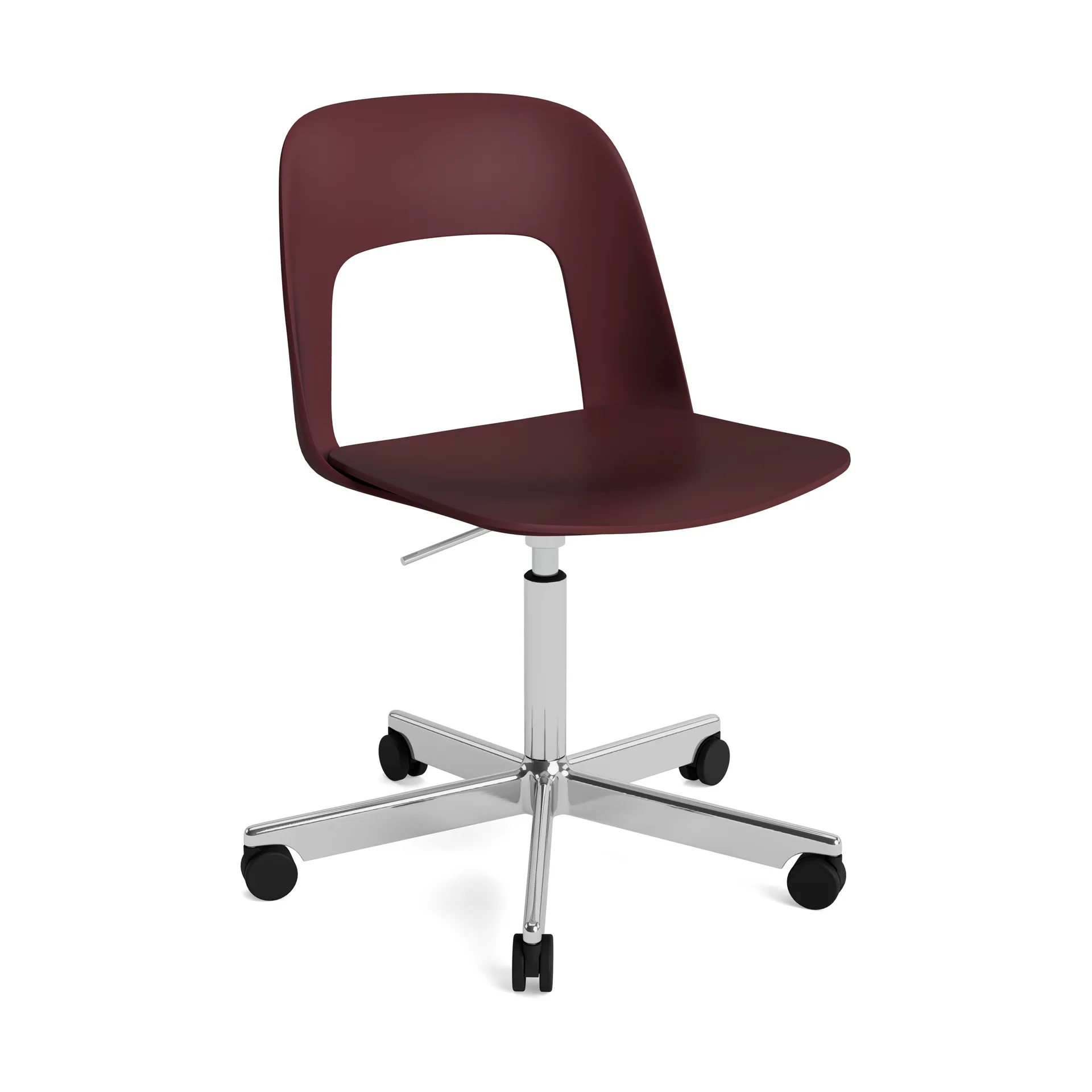 Layout Chair 141 stol, Bordeaux-polerad aluminium HAY