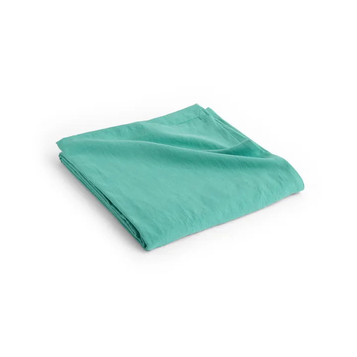 Linen överkast 240x260 cm - Emerald green - HAY
