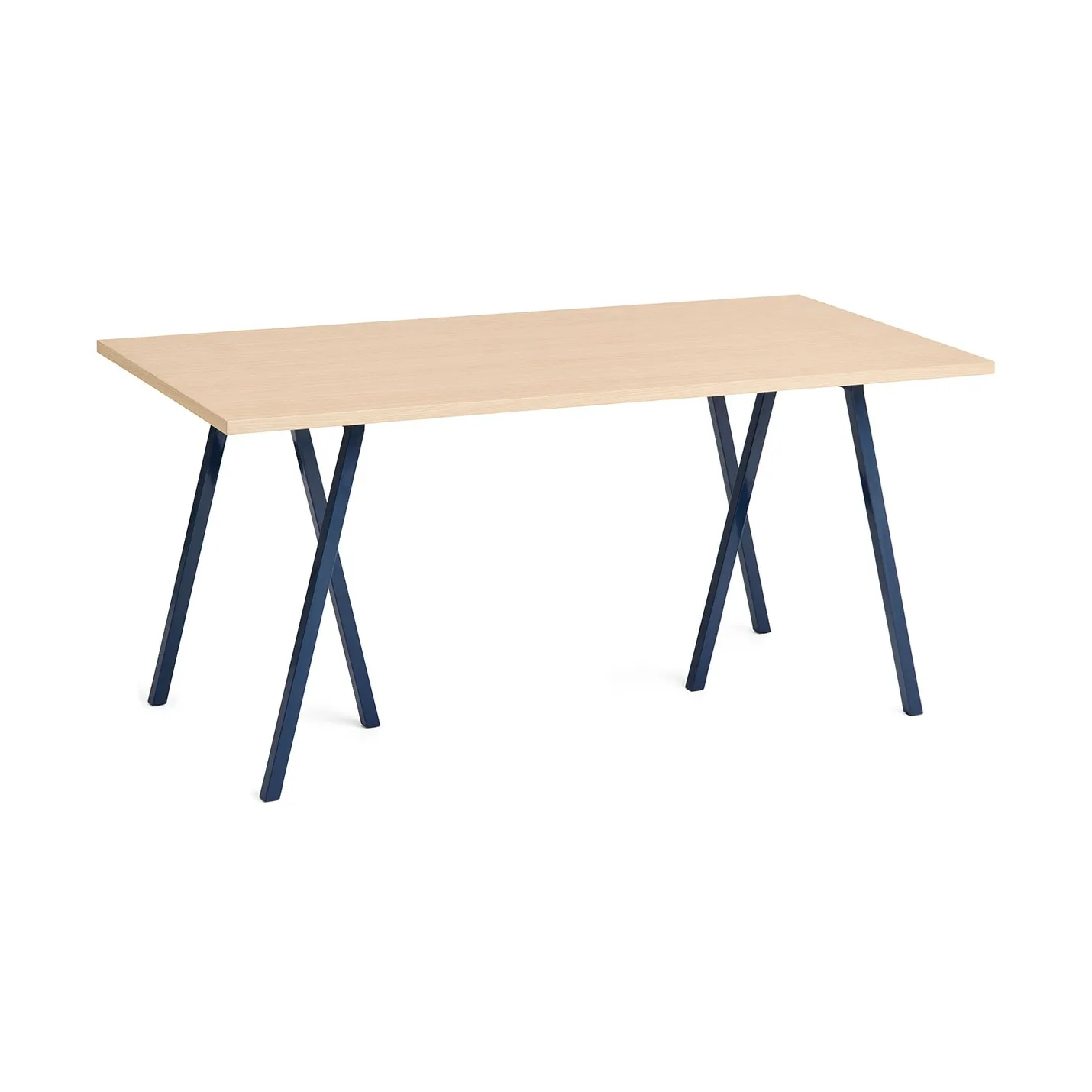 Loop Stand matbord 77,5x160 cm, Deep blue-clear lacq. oak HAY