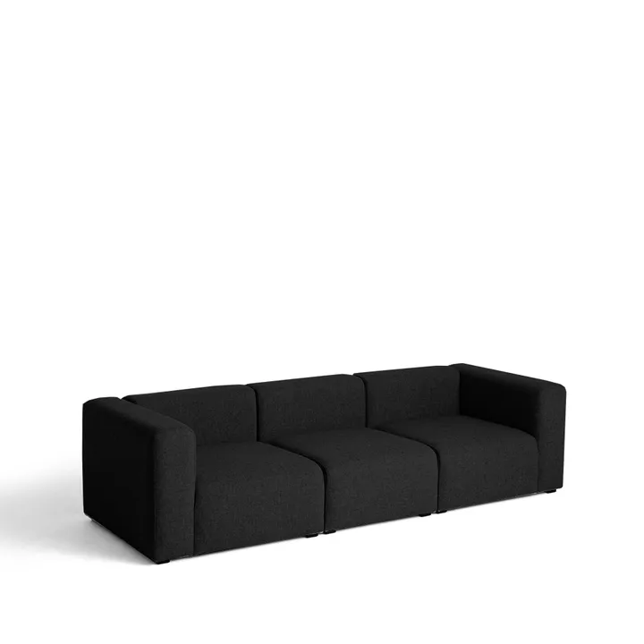 Mags 3-sits soffa - tyg Hallingdal 65 190 svart - HAY