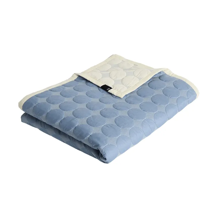Mega Dot överkast organic 235x245 cm - Dusty blue - HAY
