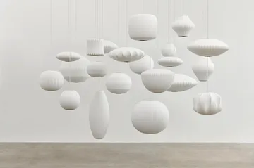 Nelson Bubble Angled sphere pendel S - Off white - HAY