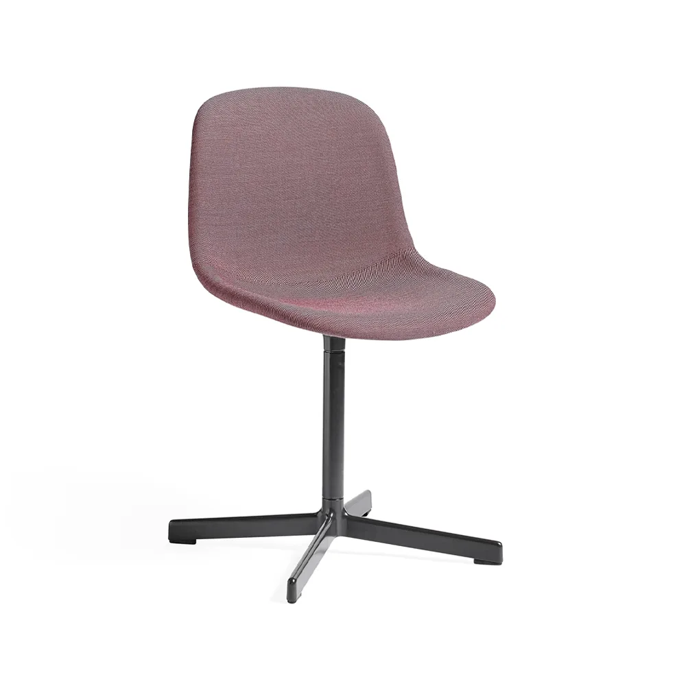 Neu 10 Upholstery kontorsstol, Red-snurrstativ i soft black HAY