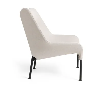 O2 Lounge Chair fåtölj - Soft light greysvartlackerad stål - HAY