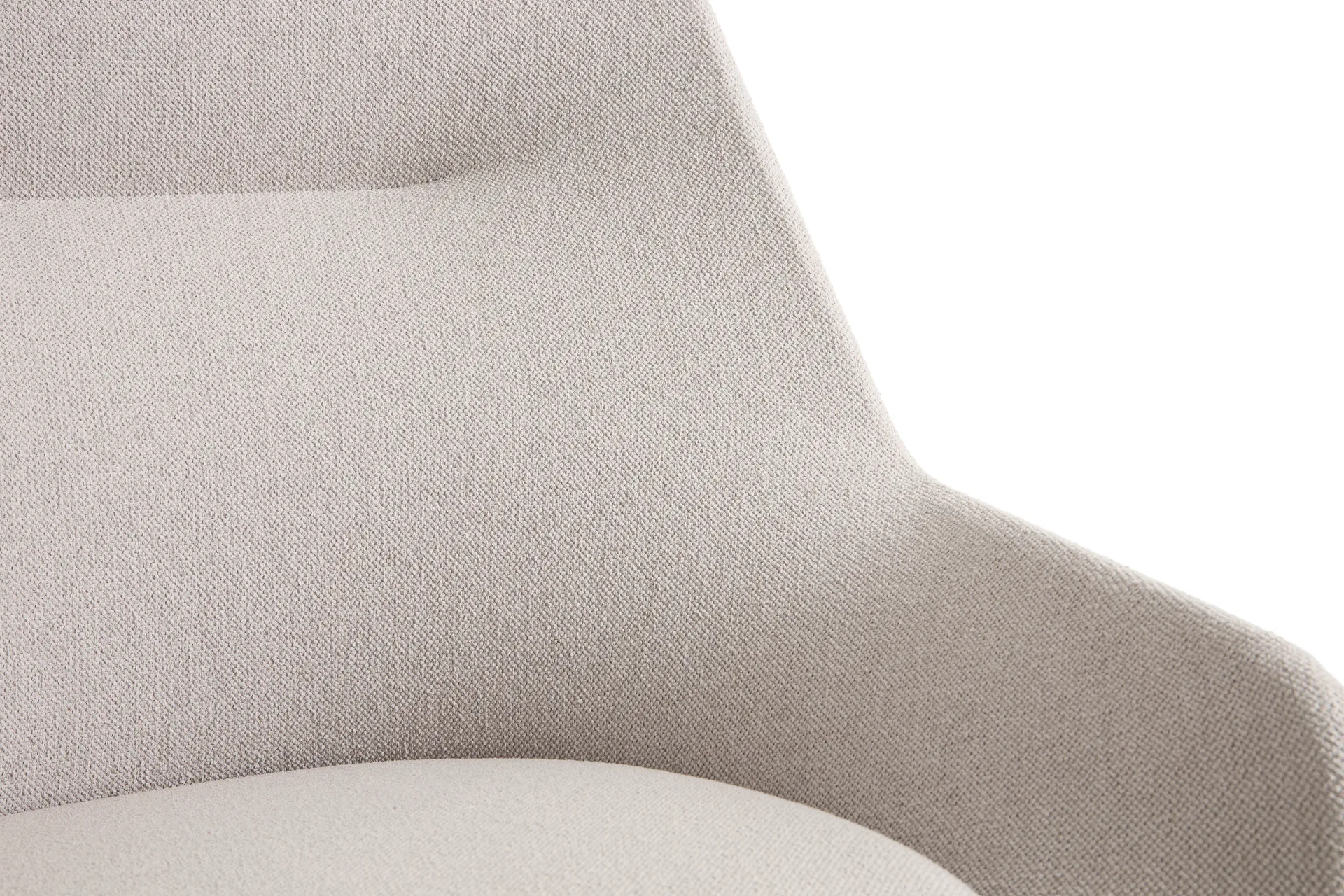 O2 Lounge Chair fåtölj, Soft light greysvartlackerad stål HAY