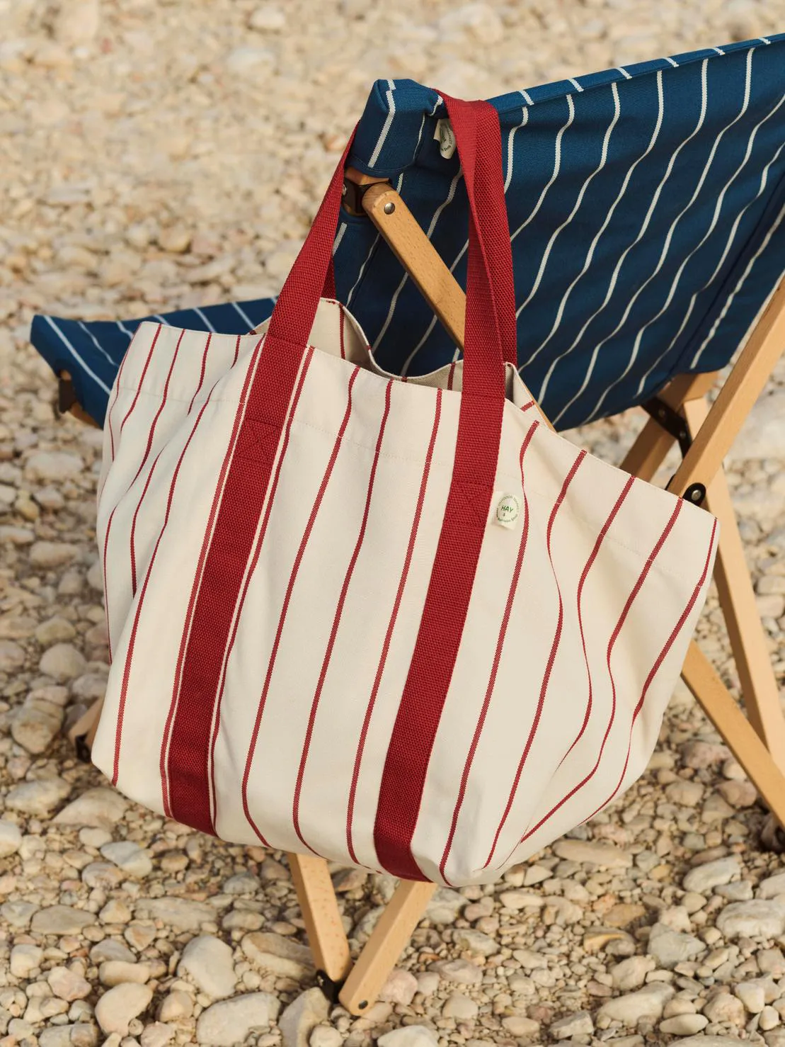 Outdoor Market picknickväska, Beige-red, medium HAY