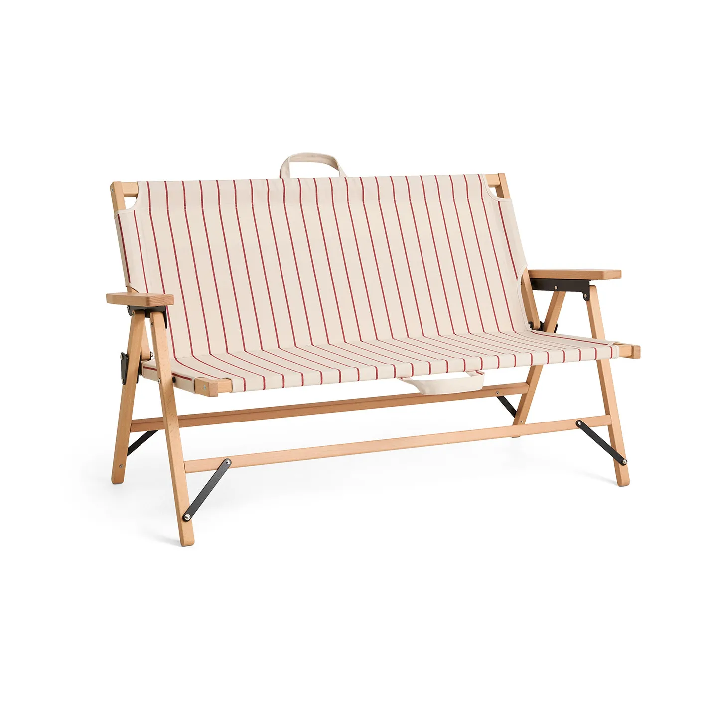 Outdoor Market soffa ihopfällbar, Beige-red, 2-sits HAY