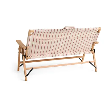 Outdoor Market soffa ihopfällbar - Beige-red, 2-sits - HAY