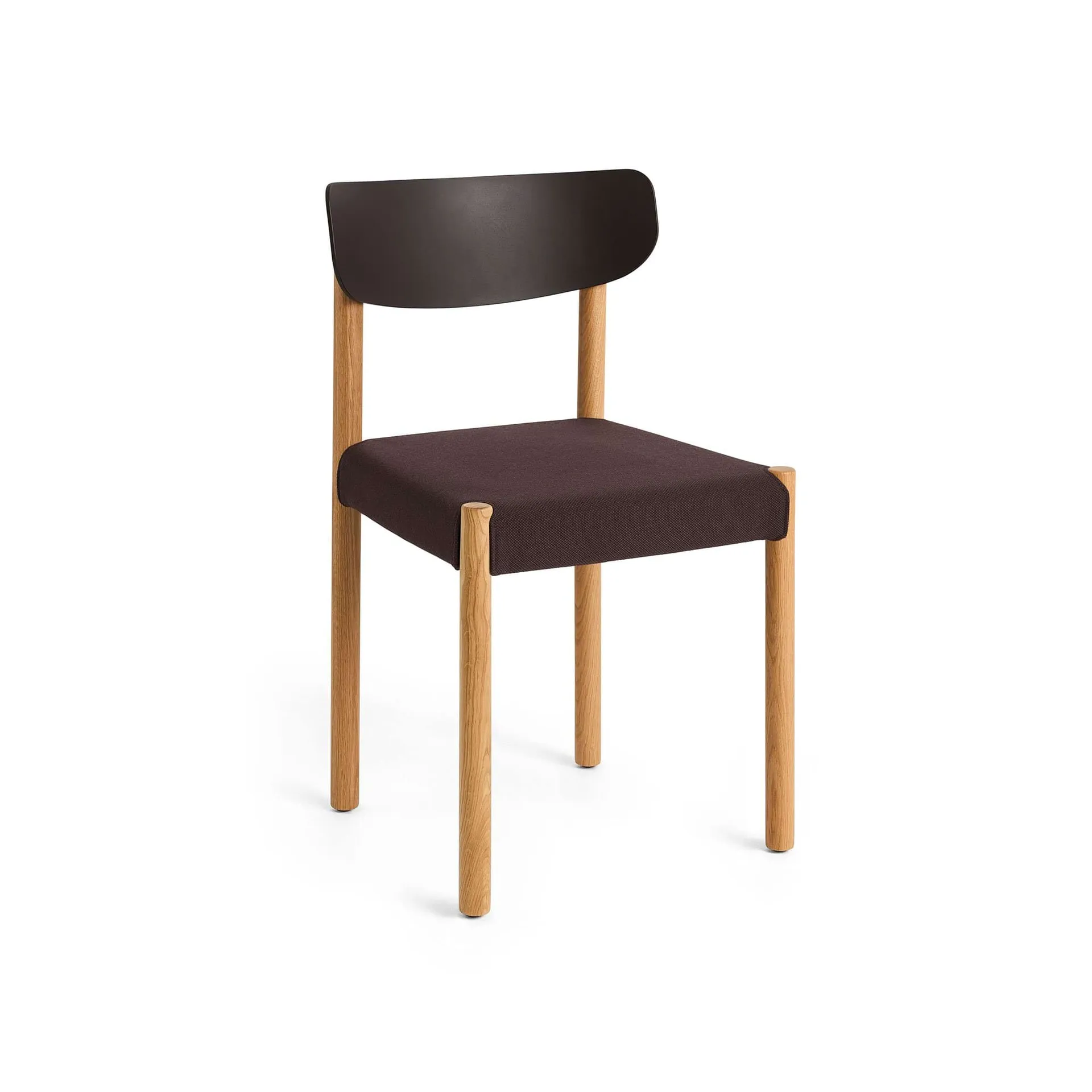 Pack Chair 11 stol, Oljad ek-graphite brown-Steelcut 695 HAY