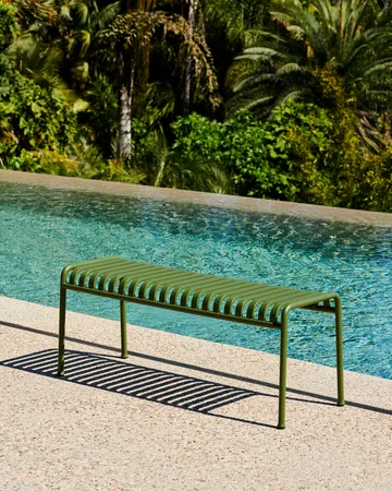 Palissade bänk 120x42 cm - Olive - HAY