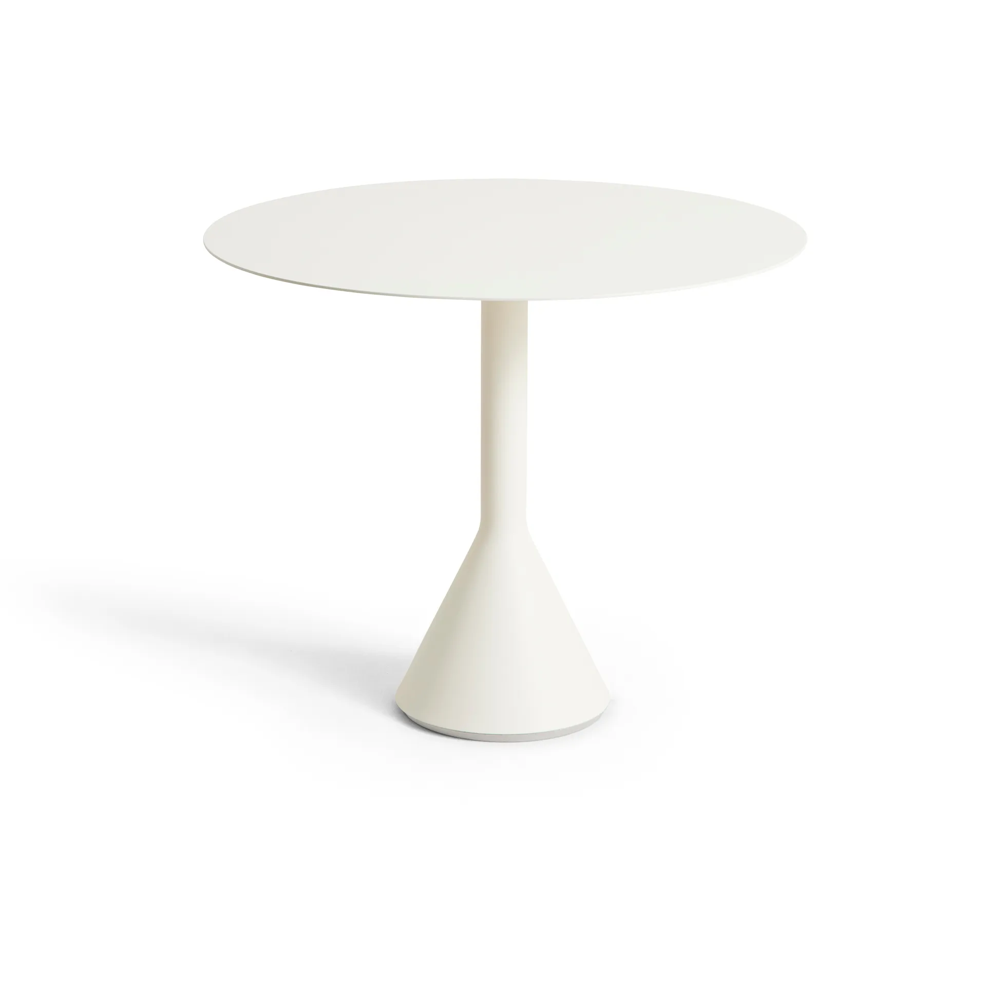 Palissade Cone runt cafébord, Cream white, Ø90 cm HAY
