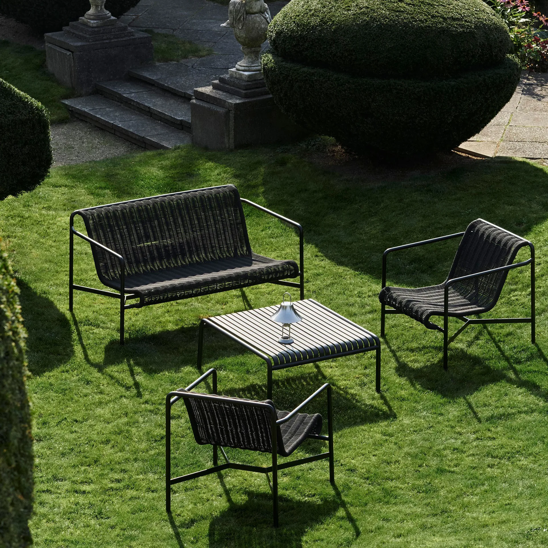 Palissade Cord Low loungefåtölj, Anthracite HAY