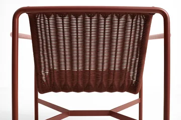 Palissade Cord Low loungefåtölj - Iron red - HAY