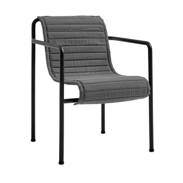 Palissade Dining Quilted karmstolsdyna - Anthracite - HAY