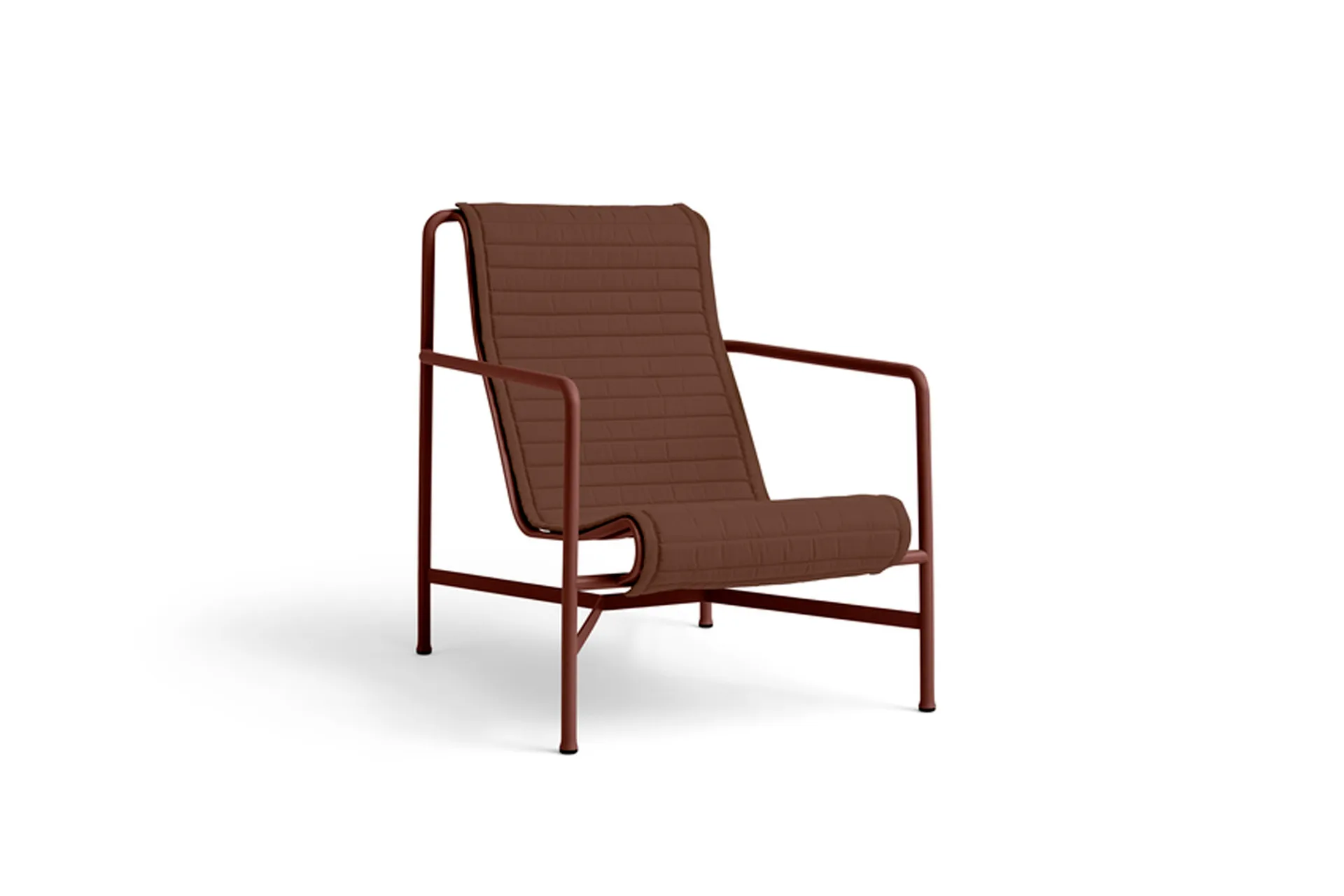 Palissade High loungefåtölj, Iron red HAY
