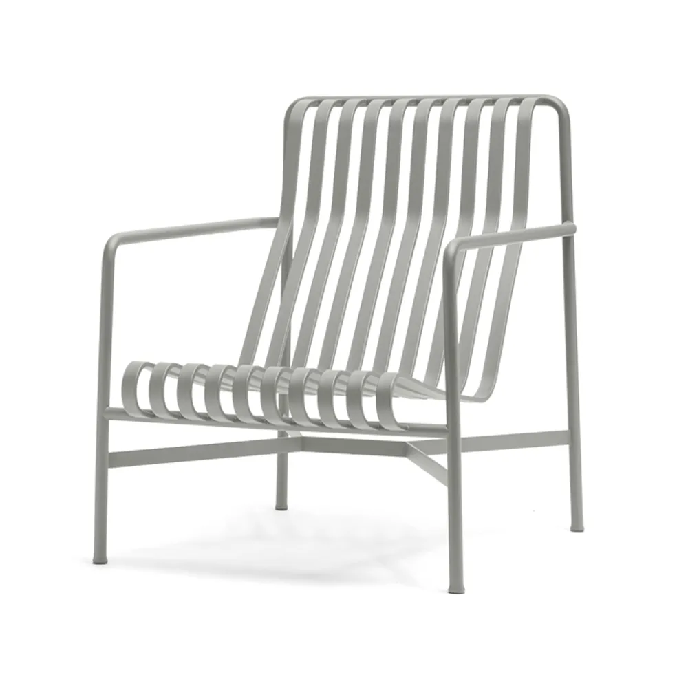 Palissade High loungefåtölj, Sky grey HAY