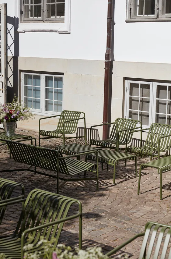 Palissade Low loungefåtölj, Olive HAY
