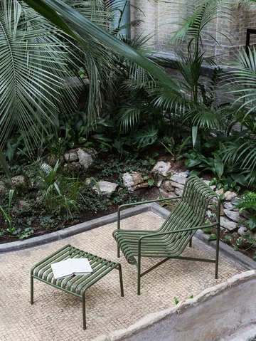 Palissade Ottoman fotpall - Olive - HAY