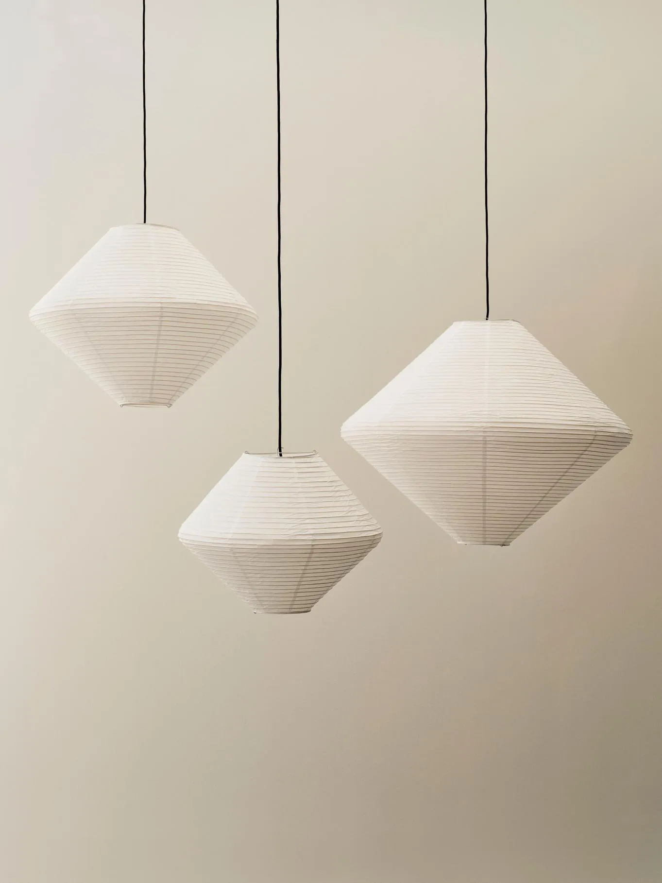 Paper Shade Diamond lampskärm, Classic white, Ø50 cm HAY