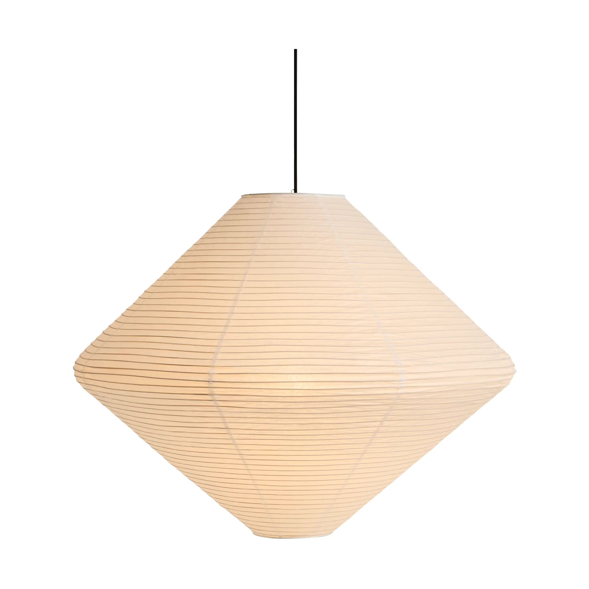 Paper Shade Diamond lampskärm, Classic white, Ø80 cm HAY