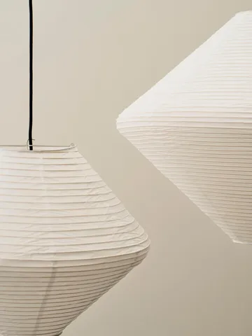Paper Shade Diamond lampskärm - Classic white, Ø80 cm - HAY