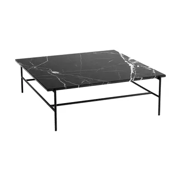 Rebar soffbord 100x104x33 cm - Svart marmor-svart stativ - HAY