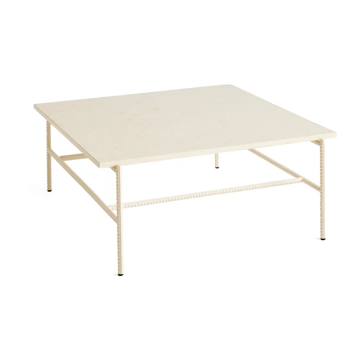 Rebar soffbord 80x84x33 cm - Beige marble-alabaster - HAY