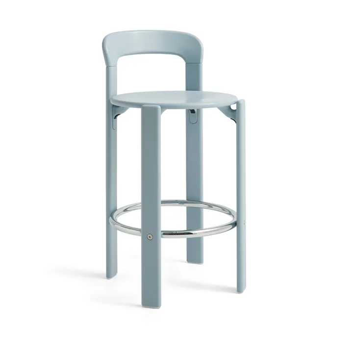 Rey Low barstol lackad 65 cm - Slate blue - HAY