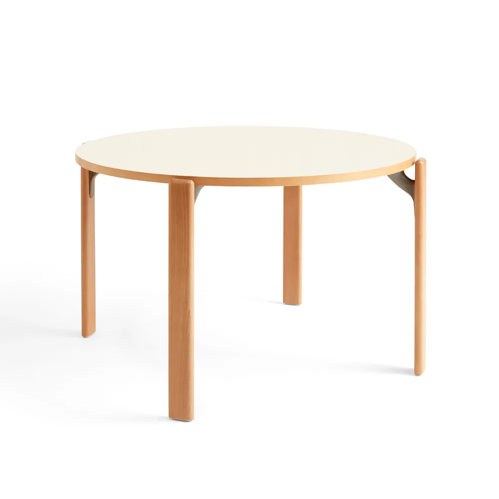 Rey matbord Ø128 cm, Golden-Ivory white HAY