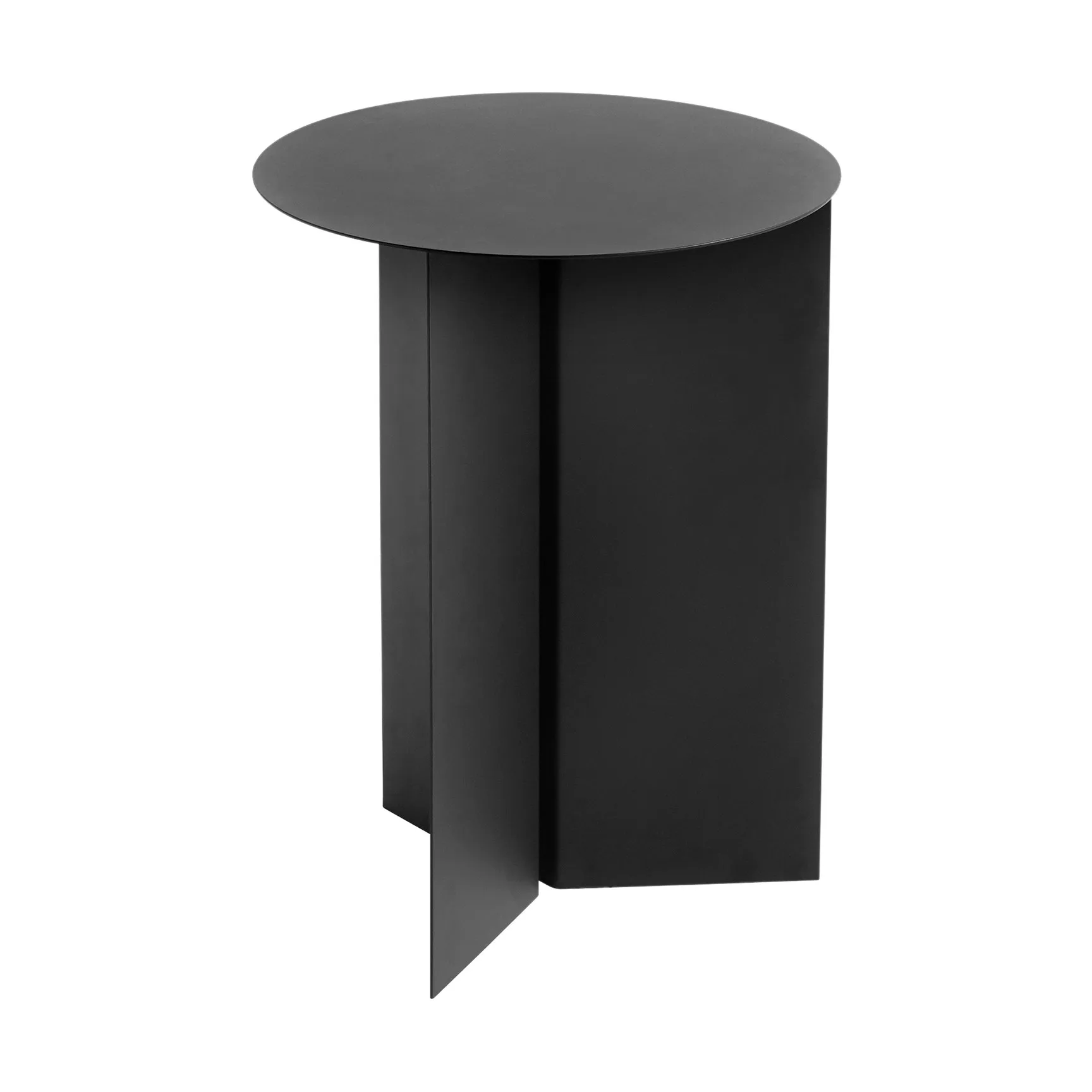 Slit high sidobord Ø35 cm, Black HAY