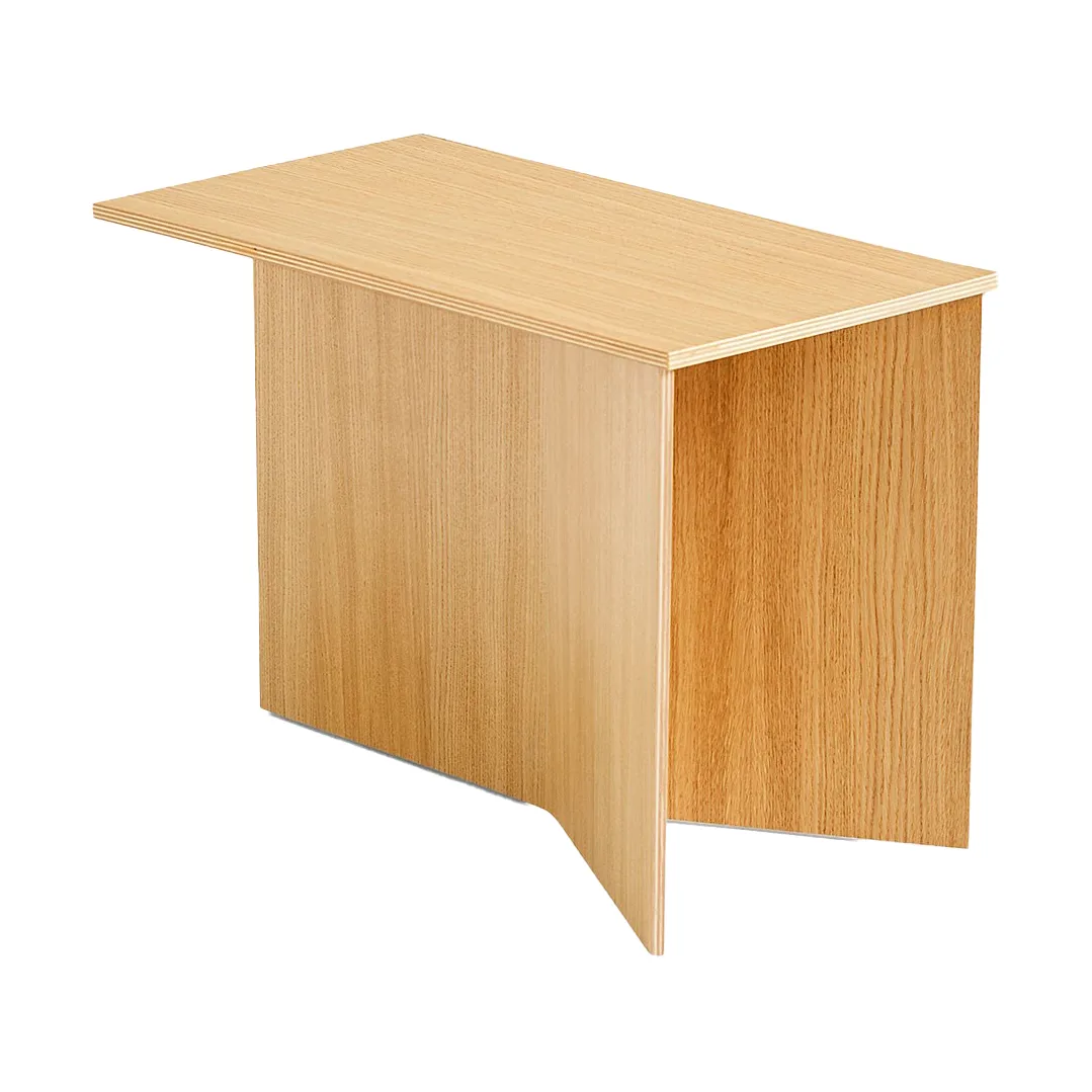 Slit Oblong sidobord 27,5x49 cm, Lacquered oak HAY